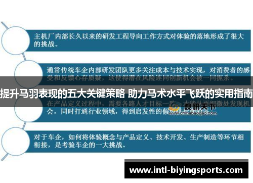 提升马羽表现的五大关键策略 助力马术水平飞跃的实用指南